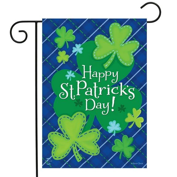 Briarwood Lane Happy Shamrocks Garden Flag