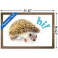 thumbnail image 3 of Cute Hedgehog - Hi! Wall Poster, 14.725" x 22.375", Framed, 3 of 3