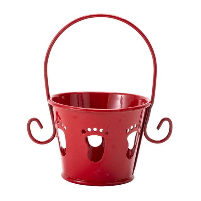 Maceta para flores, portátil, centro de mesa para bonsái, adorable y única mini maceta Rojo