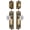 Gold, variant on Grandeur 802383 Windsor Solid Brass Single Cylinder Keyed Entry Knobset And Deadbolt Combo