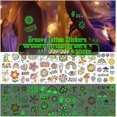 thumbnail image 3 of 12 hojas de tatuajes temporales navideños para niños, tatuajes temporales navideños que brillan en la oscuridad para niños, bolsas de regalo navideñas con decoraciones para fiestas de cumpleaños,, 3 of 5