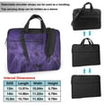 thumbnail image 6 of YFYANG 14 inch Universal Laptop Bag Oxford Cloth Laptop Sleeve, Multi-functional Purple Smoke Pattern Notebook Computer Messenger Bag Handbag, 6 of 8