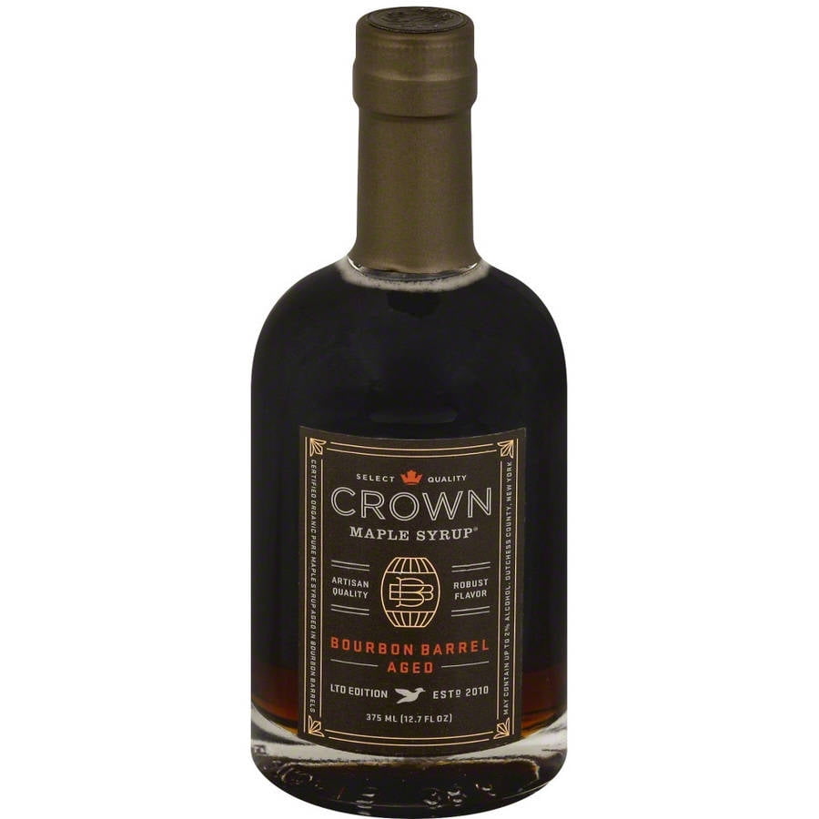 Crown Maple Bourbon Barrel Aged Syrup, 12.7 fl oz, (Pack of 6