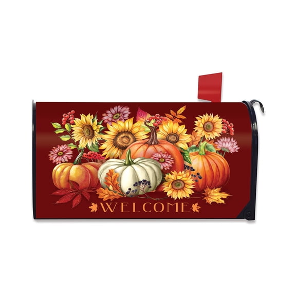 Briarwood Lane Fall Mailbox Cover - Standard Size - Fall Beauty Floral For Fall Mailbox Cover