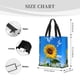 thumbnail image 3 of Fotbe Blue Sky Sunflower Bolsa Tote con Estampado para Mujer, Bolsos con Cremallera, Bolsa de Hombro Casual de Gran Capacidad con Bolsillos Internos, 3 of 7