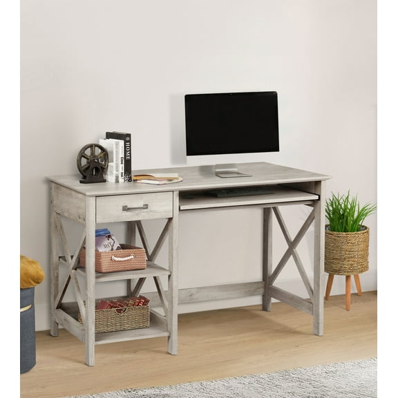 Saint Birch Honduras Washed Gray 47-inch Writing Desk