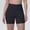 02-Black, variant on Women High Waist Tummy Control Solid Seamless Biker Shorts Stretch Skinny Yoga Running Workout Fitness 3 Inch Athletic Compression Short Pants 18-Purple M