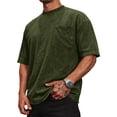 thumbnail image 2 of Men's Pocket T-Shirts Short Sleeve Summer Tee Shirts Crew Neck Lightweight Basic Tees Casual Plain Tops, 2 of 6