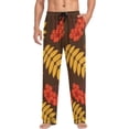 thumbnail image 4 of Autumn Leaves Pattern Ghost Pajama Pants, Men's Lounge Pants Light with Drawstring and Pockets, Christmas New Year Birthday Father's Day Gifts, 4 of 7