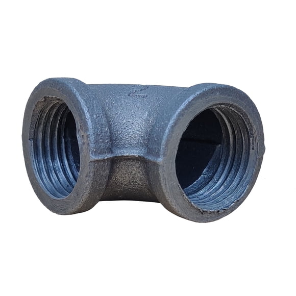 1/2" Elbow Black Pipe 90 Degree Elbow Cast Iron Connector Industrial Steel Grey Fits Standard Half Inch Black Threaded Pipes Nipples and Fittings, Vintage DIY Furniture Clean and Seal Recommended