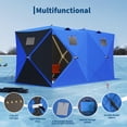 thumbnail image 3 of COZONY Pop Up Ice Fishing Shelter with LED Light, 141x70x77 in Insulated Windproof Hub Tent, 1–8 Persoin, 3 of 8