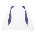 thumbnail image 3 of qucoqpe Men's Color Block Oversized Crewneck Sweatshirts Casual Fashion Long Sleeve Fleece Lined Pullover Top for Men, 3 of 5