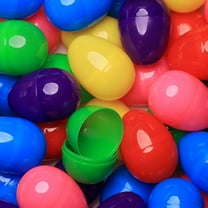 Easter Eggs 3” - 6 Colors Bright Fillable Easter Eggs – 24 pcs - Easter Basket Stuffers - Empty Large Enough to Hold Toy and Candy - Plastic Easter Eggs Filler Bulk - Egg Hunt Kids Surprise
