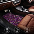 thumbnail image 5 of Daiia Mardi Gra2 Printed Car Floor Mats Set of 4, Durable Non Slip Auto Floor Carpet, Car Interior Carpets Proof Foot Pads Anti-Slip Cushion Automoetive Accessories, 5 of 6