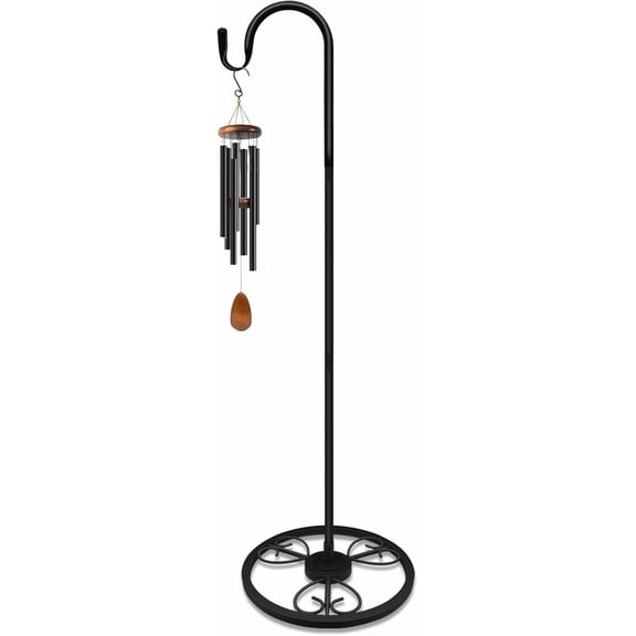 Upgraded Adjustable Shepherds Hooks for Outdoor Indoor, 63 Inch Wind Chime Stand, Shepherds Hooks for Hummingbird Feeders, Hanging Plants, Lanterns, Wind Chime
