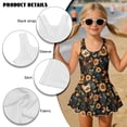 thumbnail image 4 of DISNIMO Girl Swimsuit Rooster Sunflower Print One Piece Swimwear Skirted Kids Sleeveless Bathing Suit Quick Dry Swim Dress U Neck Comfortable Swimdress, 4 of 8