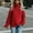 Red, variant on U.Vomade Women's Turtleneck Chunky Long Sleeve Sweaters Tops Color Block Knitted Pullover Jumper