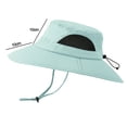 thumbnail image 2 of Sombrero para el sol impermeable de secado rápido para montañismo al aire libre, sombrero de pescador con protección solar, sombrero de verano para hombre, sombrero parasol de ala grande, 2 of 5