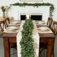 thumbnail image 4 of Dvkptbk Cloth Rattans Simulation Olive Leaves Rattan Home Artificial Green Plants Yucali Leaves Rattan Decorative Desktop Set Decoration Christmas Decoration Holiday Products Christmas Decorations, 4 of 6