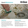 thumbnail image 3 of KRAUS Standart PRO 33-inch 16 Gauge Drop-In Single Bowl 2-Hole Stainless Steel Kitchen Sink, 3 of 14