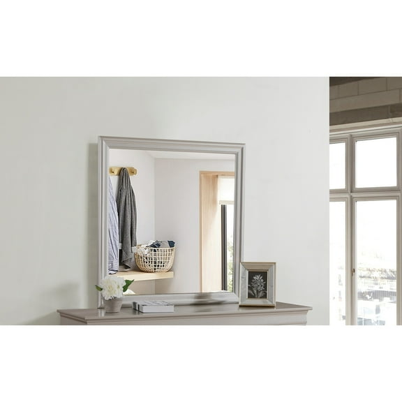 Maykoosh Bedroom Mirror - Champagne Silver Finish
