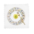 thumbnail image 4 of FUEENIRVA 4Pcs White Cotton Handkerchief with Lace Edges Decorative Elegant Simple Hanky, 4 of 8