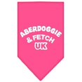thumbnail image 1 of Aberdoggie Uk Screen Print Bandana Bright Pink Small, 1 of 1