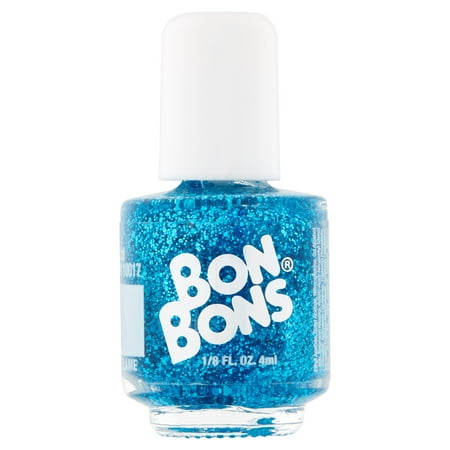 (4 Pack) Bon Bons Turquoise Glitter Nail Polish, 1/8 fl