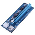 thumbnail image 1 of Tarjeta elevadora PCI-E Express 16X con puerto alimentación PCIe 6 pines para minería BTC, 1 of 6
