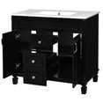thumbnail image 6 of 36'' Black Neat - Conceal Items Effectively - Bathroom - Keep Bathroom Uncluttered, 6 of 7