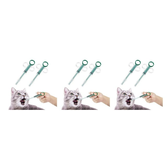 ZLight 2 Pcs Kit d'Outils d'Alimentation pour Animaux Distributeurs de Pilules à Poussoir Distributeurs de Liquide de Sécurité 3Ensemble