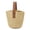 Khaki, variant on PULLIMORE Womens Straw Beach Handbag Casual Boho Woven Tote Bag Shoulder Bucket Bag (Khaki)