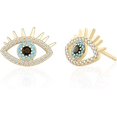 thumbnail image 1 of Pendientes de oro de 18 quilates con forma de mal de ojo, pendientes de circonita cúbica con microincrustaciones delicadas, joyería hecha a mano para mujer, pendientes de piedras preciosas azules de moda, regalos de Navidad Pendientes de oro de 18 quilates con forma de mal de ojo, pendientes de circonita cúbica con microincrustaciones delicadas, joyería hecha a mano para mujer, pendientes de piedras preciosas azules de moda, regalos de Navidad oso de fresa Electrónica, 1 of 5