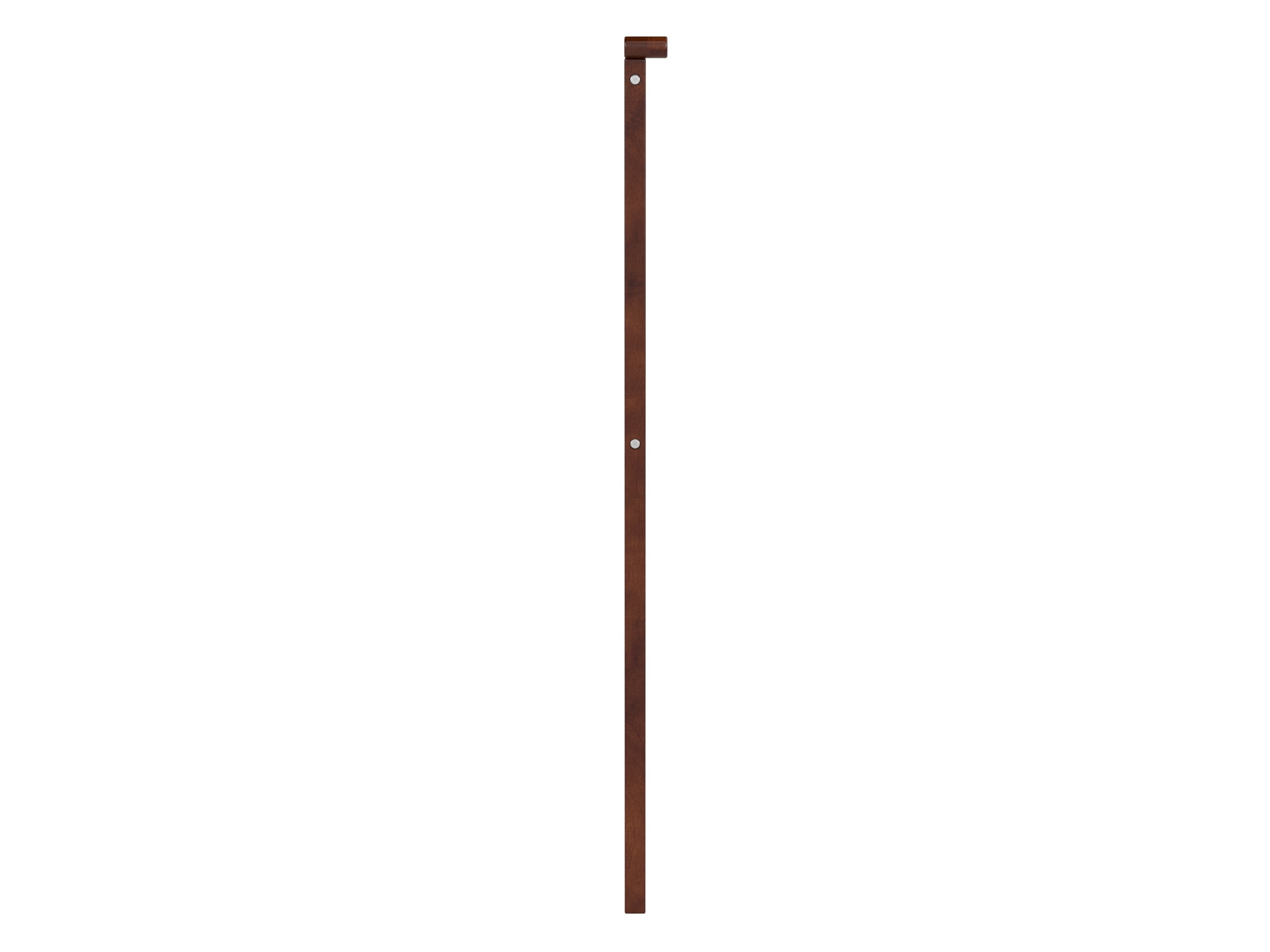 AFI Nantucket Twin Solid Wood Panel Headboard with Attachable Charger, Walnut