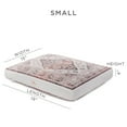 thumbnail image 5 of TOWN & COUNTRY EVERYDAY CuddleTown Medallion Everwash® Pillow Pet Bed, Water Repellent Floor Pillow, Machine Washable Cover, Soft & Calming, Red/Greige, Small 28"x22"x4", 5 of 7