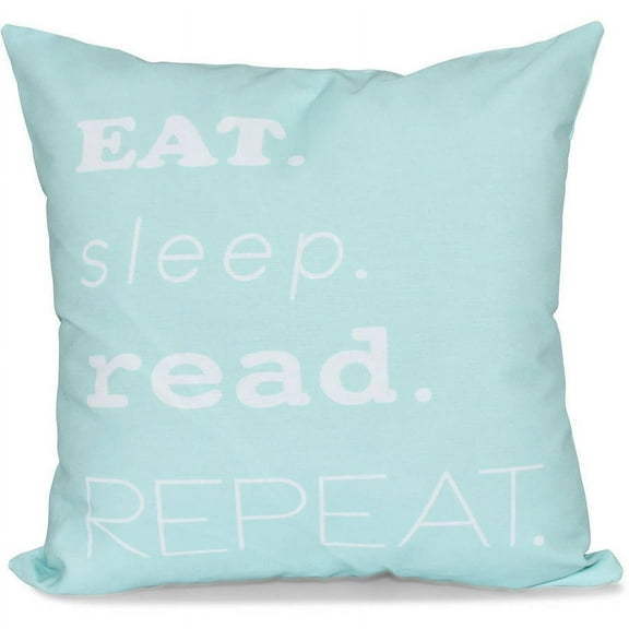 Simply Daisy 16" x 16" My Mantra Word Print Pillow
