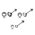 thumbnail image 1 of Internally Threaded Micro Labret Studs Lip, Nose, Assorted Ear Piercings 18G, 1 of 1