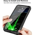thumbnail image 6 of for Apple iPhone 14 Pro Clear Case with Screen Protector, Slim Shockproof Soft TPU Bumper Full Body Protection Phone Cover Case for iPhone 14 Pro QC Black, 6 of 8