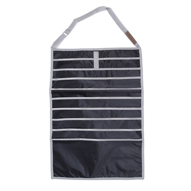 Bewildely Organizador de bolsillo de escritorio, soporte colgante, bolsa de almacenamiento de de libros para estante de estudiante Almacenamiento y organización del hogar Negro Bewildely JJ14649-01B