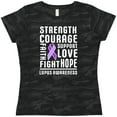thumbnail image 3 of Inktastic Lupus Awareness Strength Support Courage Women's T-Shirt, 3 of 5