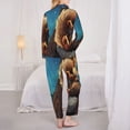 thumbnail image 3 of Bingfone Womens Pajama Sets Squirrel Sleeping In Tree Print,Long Sleeve Loungewear Pajamas Set-Medium, 3 of 8