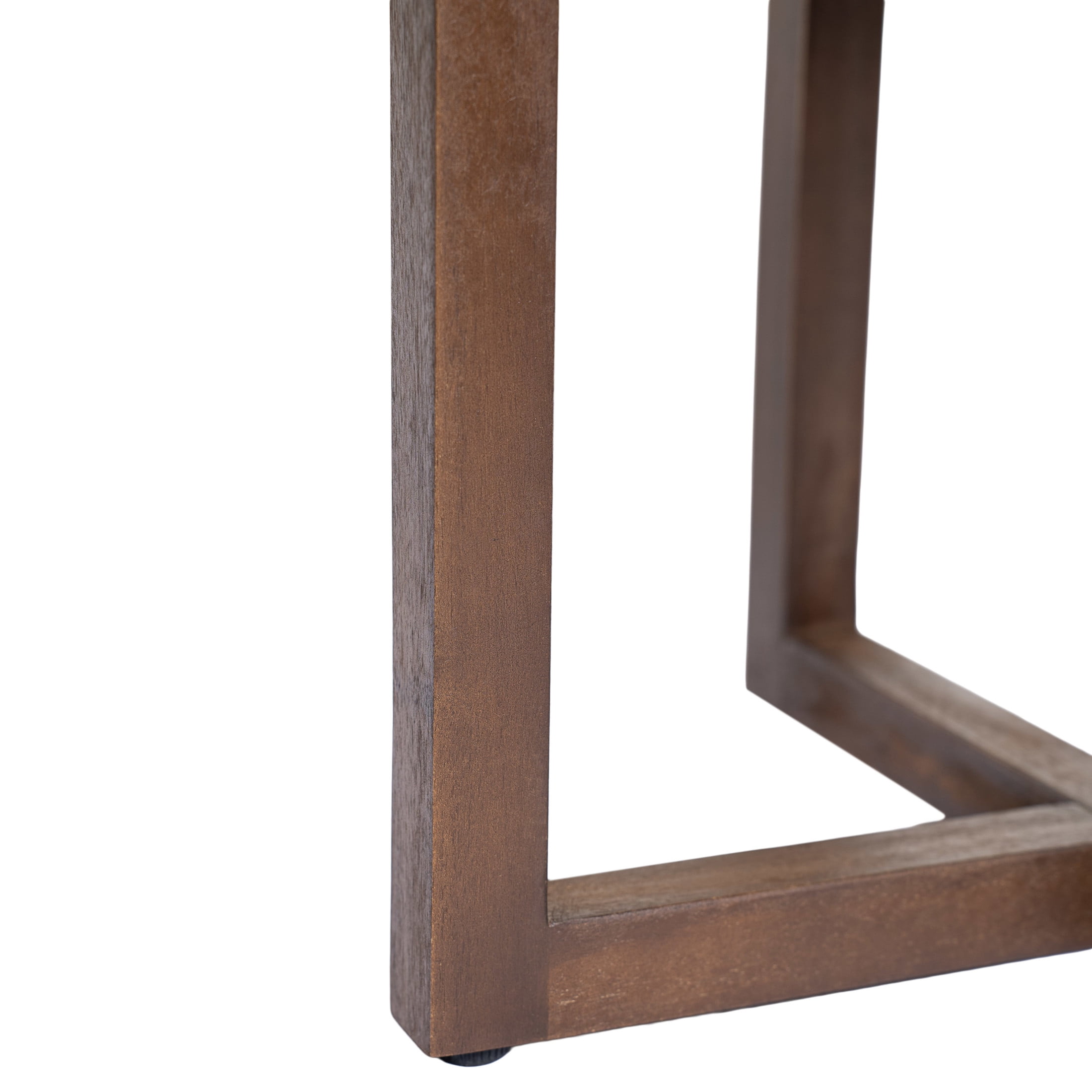 Christopher Knight Home Acacia Wood Outdoor Circular Side Table, Dark Oak