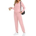 thumbnail image 5 of Fantaslook Two Piece Sets for Women Fall Outfits Fashion Lounge Sets V Neck Tops and Jogger Pants Tracksuit Vacation Travel Outfits, 5 of 10
