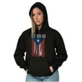 thumbnail image 4 of Puerto Rican Pride Frayed PR Flag Hoodie Sweatshirt Women Men Brisco Brands S, 4 of 5