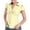 Yellow, variant on Yuhangmm Summer Shirts for Women, Stylish Short Sleeve Women Shirt Casual Party Comfortable Breathable White S
