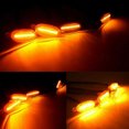 thumbnail image 3 of 5x for Honda Civic Hatchback 2016-2021 Front Grille LED Amber Light Raptor Style, 3 of 4