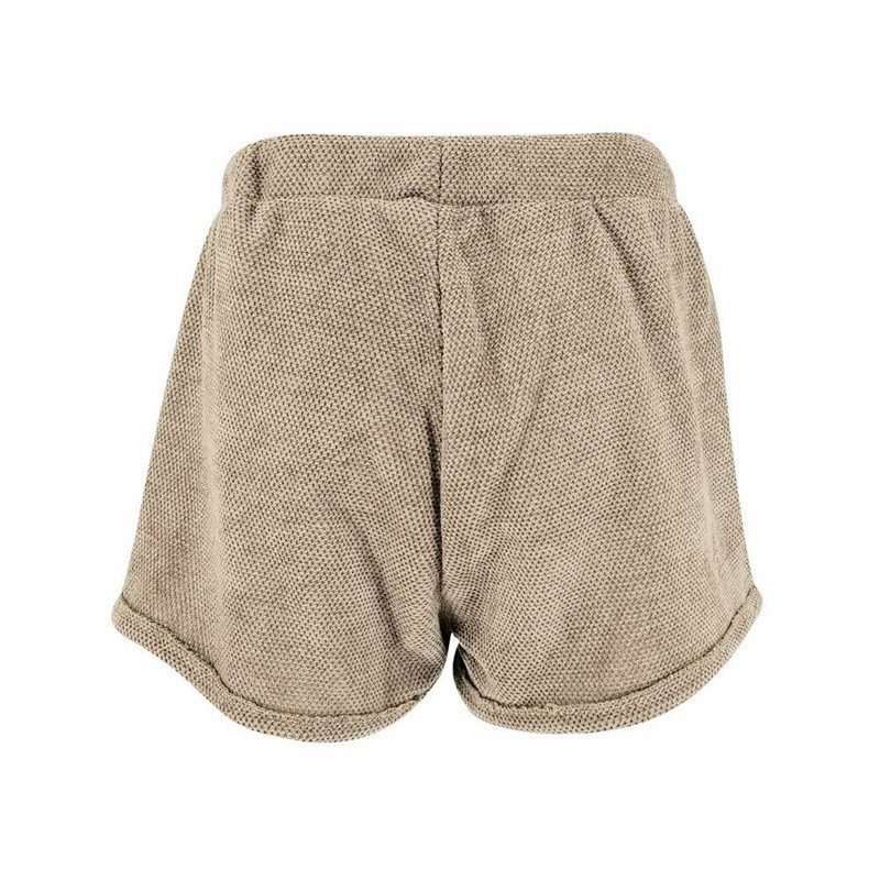 SUNSIOM Women Elastic Waist Shorts 