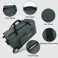 thumbnail image 3 of 30 Inch Rolling Duffle Bag  with Telescopic Handle Large Capacity Soft Wheeled Travel Luggage Bag for Men & Women,JB-30-Grey, 3 of 9