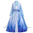 thumbnail image 1 of Vestido de fiesta de princesa Disney para niñas, disfraz de Frozen, Elsa, Rapunzel, Addams, regalo de cumpleaños, 1 of 4