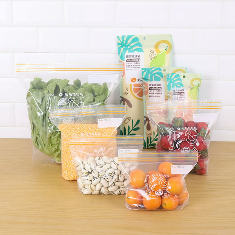 Reusable Vacuum Sealer Bags Household Plastic Clear Food Storage Seal Bag  Fresh Food Zip Freezer Sealing